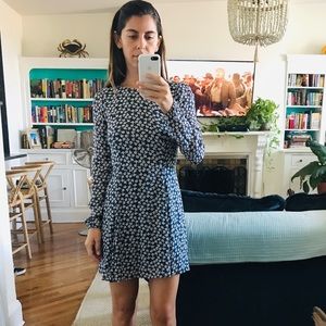 Reformation long sleeve mini dress